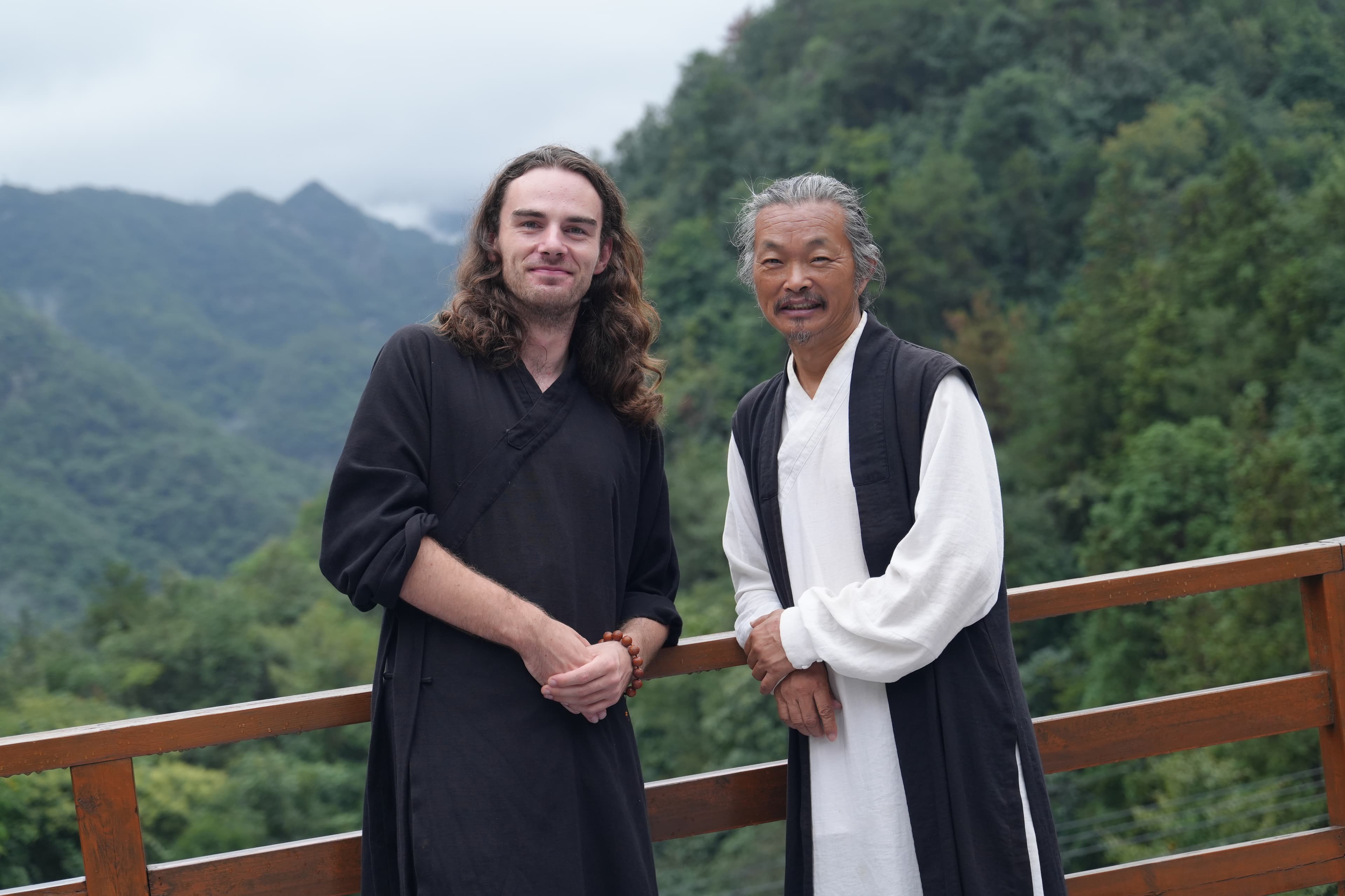 Thomas with Master Gu